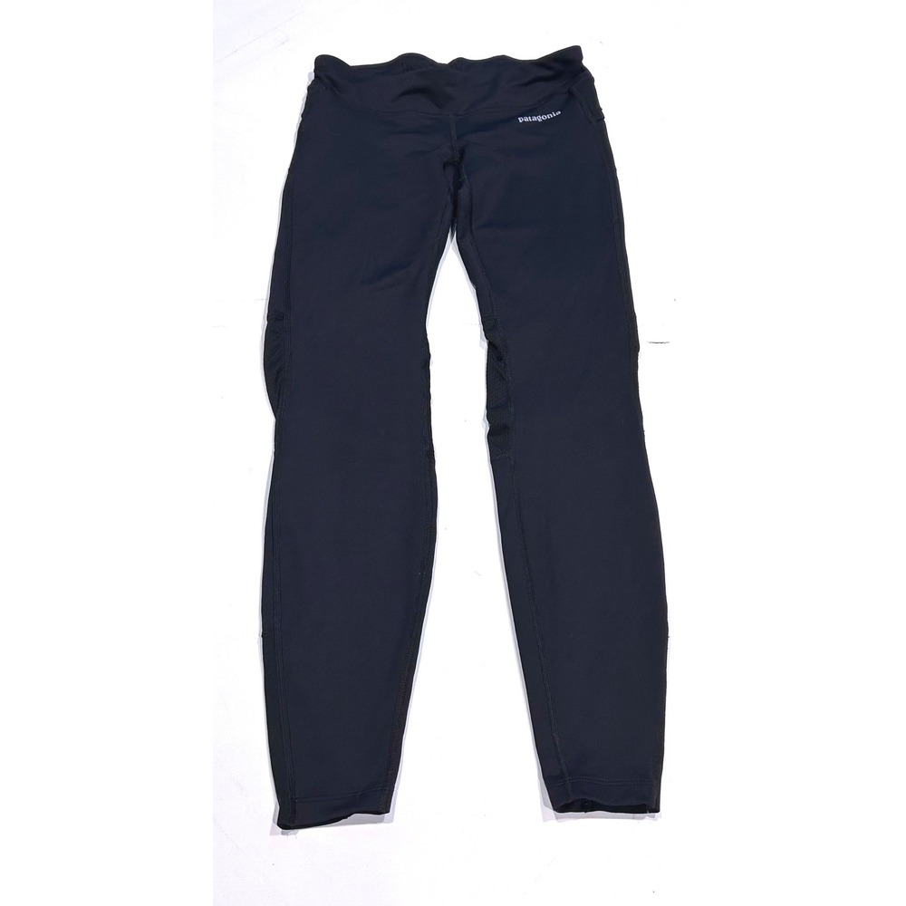Patagonia women's XS running jogging workout cropped‎ legging yoga pants black